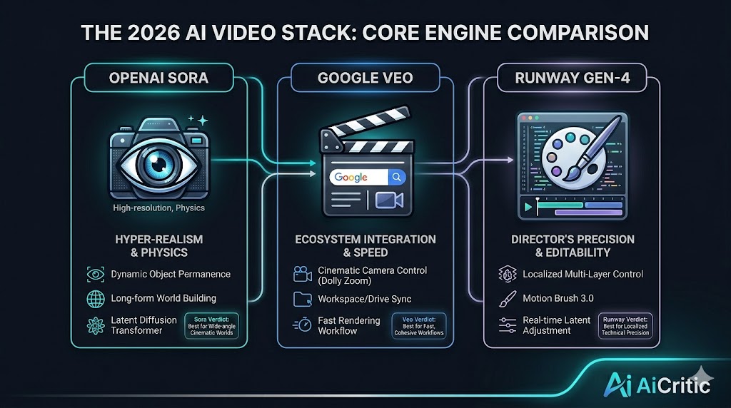 The 2026 AI Video Stack Sora Veo Runway Comparison AiCritic
